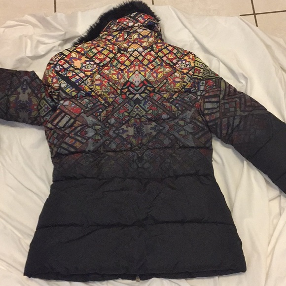 Desigual ski parka jacket size 42 / large - Picture 6 of 7